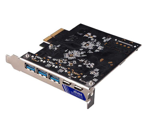 Akasa Adaptera, 2x USB 3.1 Typ C, 3x USB 3.1 Typ A, 10 GB/s - 1127179 - zdjęcie